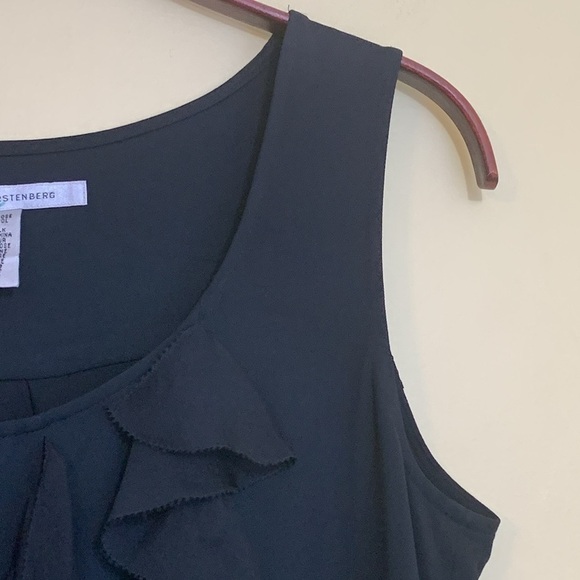 Diane Von Furstenburg Demeta Viscose Wool Ruffle Sleeveless Shift Dress 10 - Picture 7 of 17